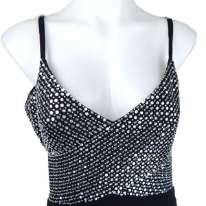 Caché Vintage Sequined Backless Dress